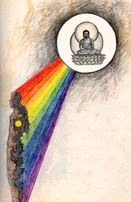 
Buddha Creating Personality - Rainbow Manifestation of a Human Form 