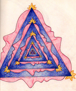 
Tri-Faced Mandala - Three-way Symmetry Mandala 